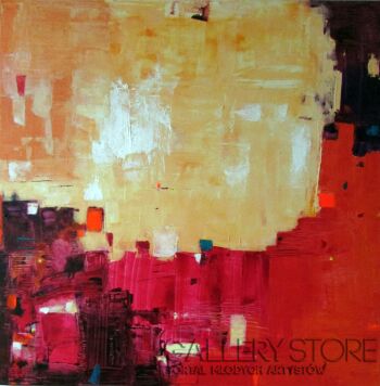 First29989 Last29989-Between Red and Yellow-Technika mieszana