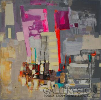 First29989 Last29989-Still life with a chair-Technika mieszana