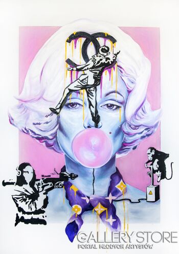 First37628 Last37628-Banksy with Marylin-Olej