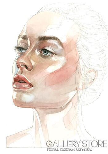 First27556 Last27556-Portret Kobiety II-Akwarela