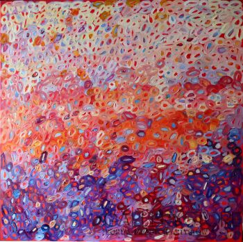First235 Last235-Abstrakcja czerwona-Olej