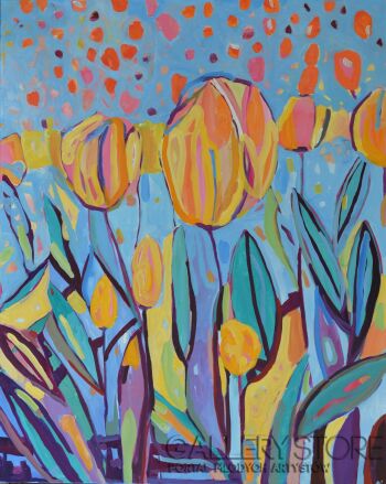 First235 Last235-Kwiaty Tulipany IV-Akryl