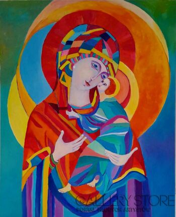 First235 Last235-Madonna z Dzieciątkiem-Olej