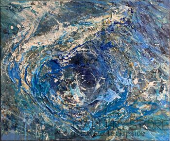 First38947 Last38947-Blue seashell-Akryl