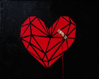 First31894 Last31894-BROKEN-HEART-Akryl