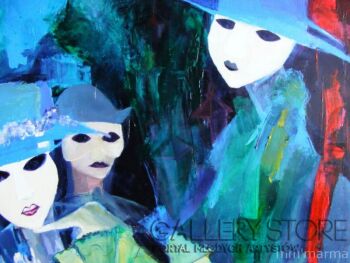 First36119 Last36119-POcarnavall ' Maska niebieska -Akryl