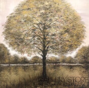First28441 Last28441-Golden tree-Akryl
