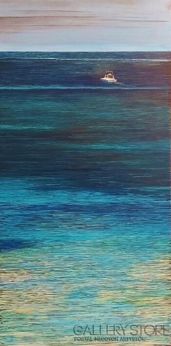 First30532 Last30532-Boat in Paradise-Akryl