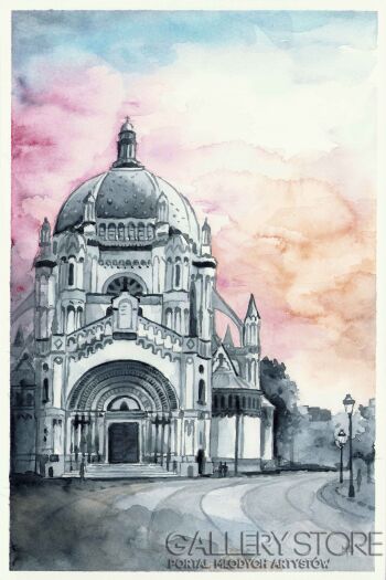 First37848 Last37848-Eglise Royale Sainte Marie -Akwarela