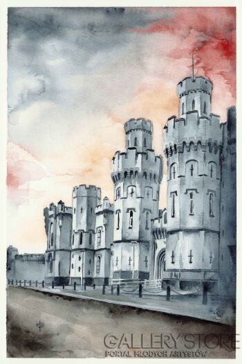 First37848 Last37848-Prison de Saint Gilles-Akwarela