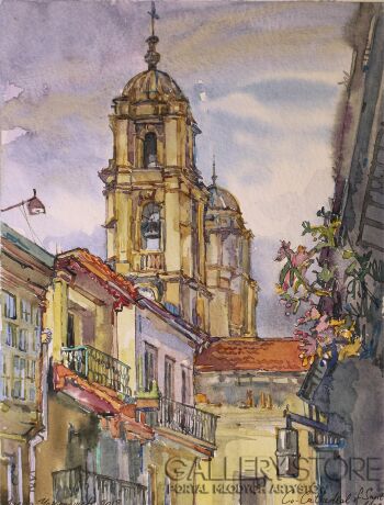 First34015 Last34015-Cathedral Of Santa Maria-Akwarela
