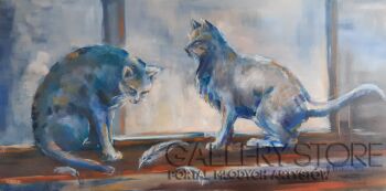 First33677 Last33677-Niebieskie koty-Olej