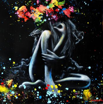 First30691 Last30691-Blooming night-Akryl