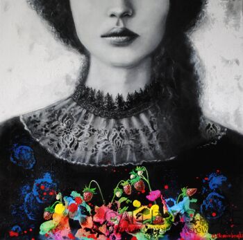 First30691 Last30691-Zapach poziomek -Giclee