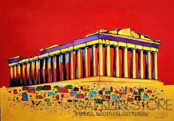 First27824 Last27824-COLORFUL PARTHENON-Olej