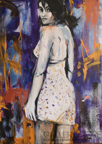 First37421 Last37421-Painted dress-Akryl