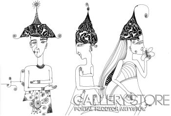 First364 Last364-Trzy kobiety-Rysunek