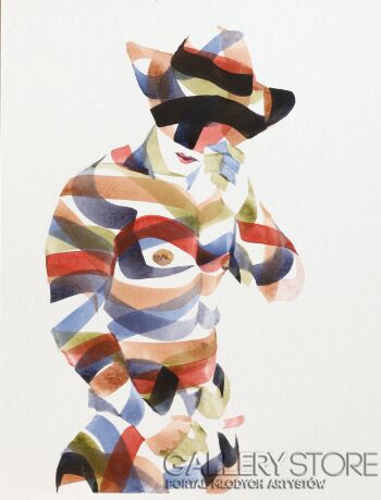 First31166 Last31166-Cowboy-Akwarela