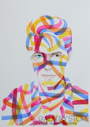 First31166 Last31166-David Bowie-Akwarela