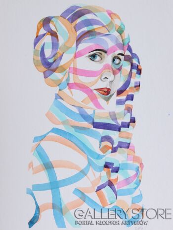 First31166 Last31166-Leia Organa-Akwarela