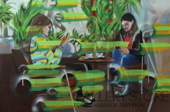 First31166 Last31166-Spotkanie w cafe Las, zima-Olej