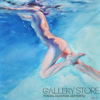 First28680 Last28680-Madame Butterfly XXIV z cyklu SWIMMING POOL -Olej