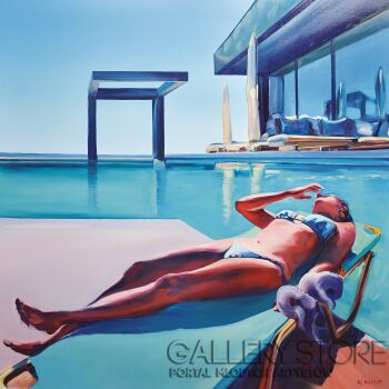 First28680 Last28680-Madame L z cyklu SWIMMING POOL-Olej