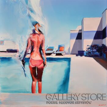 First28680 Last28680-Madame VAngel'01 z cyklu SWIMMING POOL-Olej