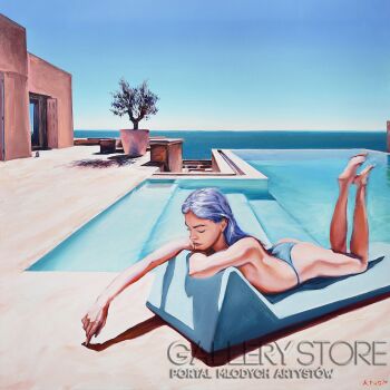 First28680 Last28680-Madame VAngel '14 z cyklu Swimming Pool-Olej