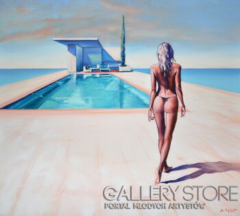 First28680 Last28680-Madame VAngel '16 z cyklu Swimming Pool-Olej