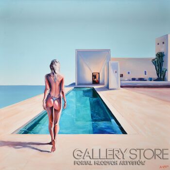 First28680 Last28680-Madame VAngel '17 z cyklu Swimming Pool-Olej