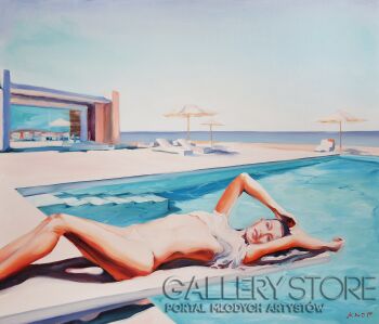 First28680 Last28680-Madame VAngel '18 z cyklu Swimming Pool-Olej
