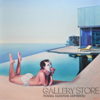 First28680 Last28680-Madame X z cyklu SWIMMING POOL-Olej