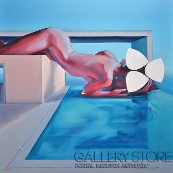First28680 Last28680-Mirror z cyklu SWIMMING POOL-Olej