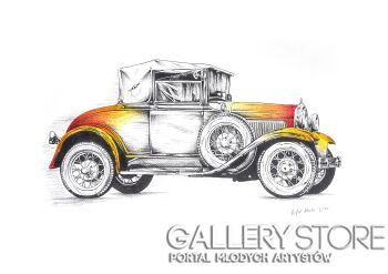 First34178 Last34178-Zabytkowy automobil retro nr 3-Rysunek