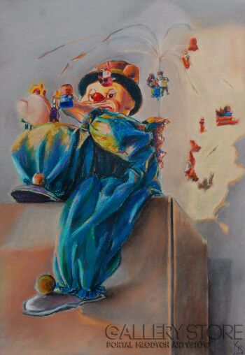 First30236 Last30236-Clown-Technika mieszana