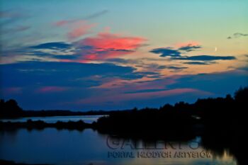 First32323 Last32323-Vistula River at night 1-Fotografia
