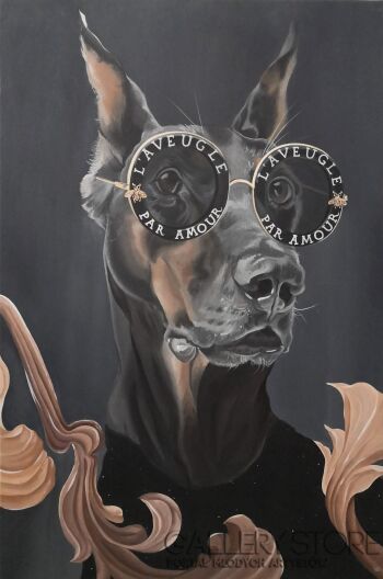First34411 Last34411-Doberman-Akryl