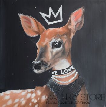 First34411 Last34411-Love Deer-Akryl