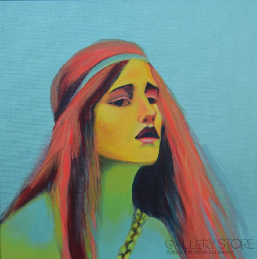 First40389 Last40389-Pop Art Lady of Sharlott-Akryl