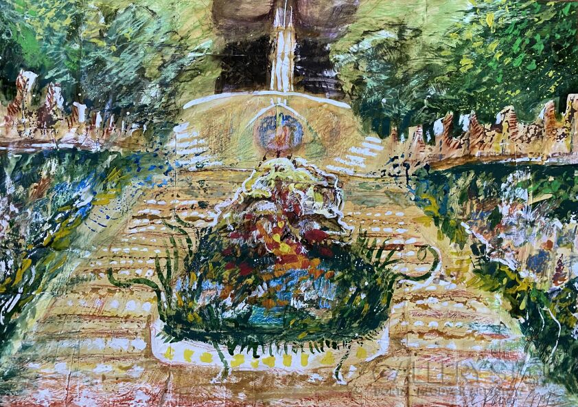 First33663 Last33663-"Parc Guell"-Technika mieszana
