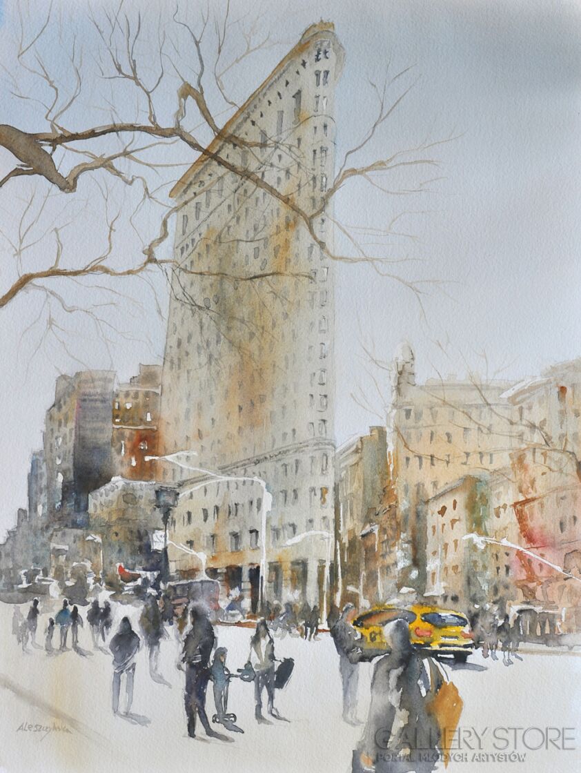First31885 Last31885-Flat Iron-Akwarela