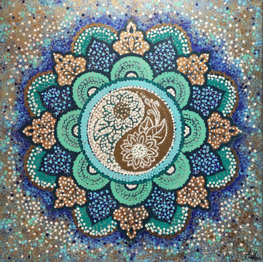 First31248 Last31248-Mozaikowa Mandala Pięknego Życia-Akryl