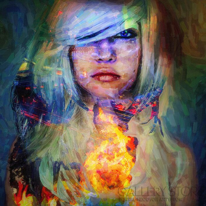 First31563 Last31563-Portret kobiety 3-Giclee