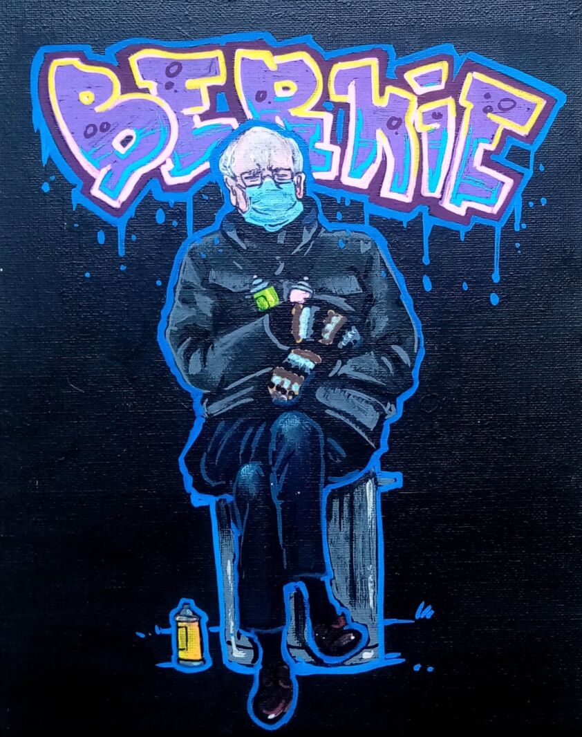 First36054 Last36054-Bernie One-Akwarela