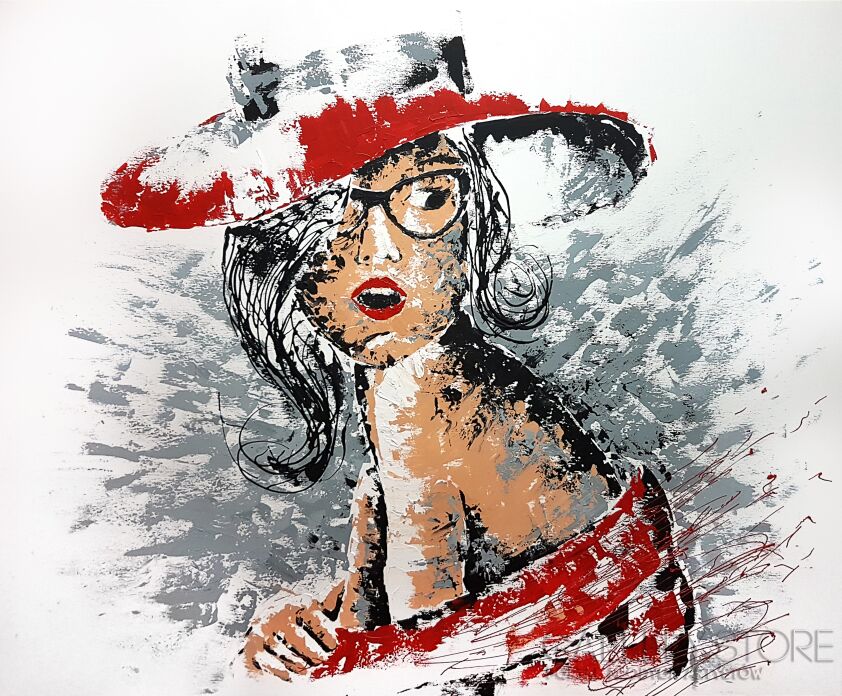 First30242 Last30242-Lady in red-Akryl