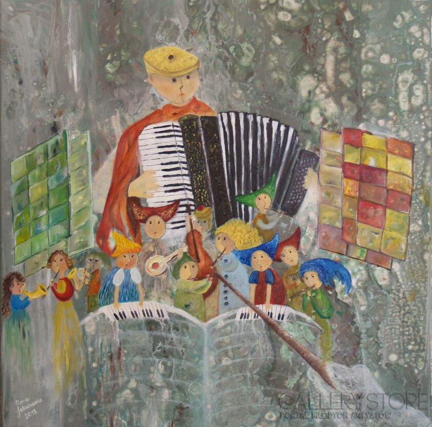 First31982 Last31982-Akordeonista-Technika mieszana