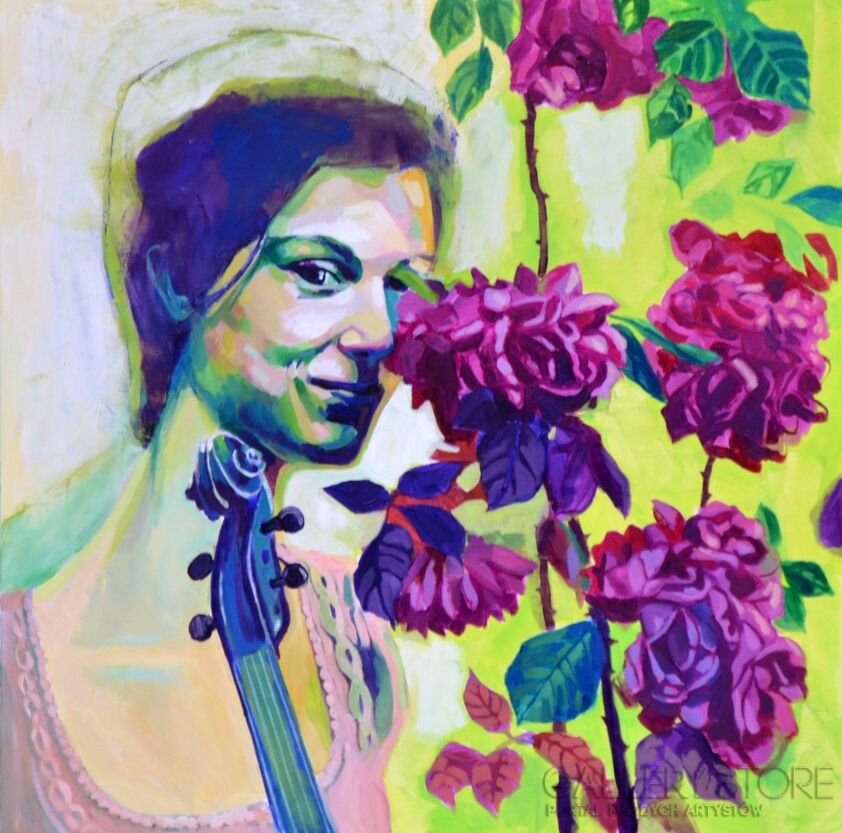 First207 Last207-Pink Roses-Olej
