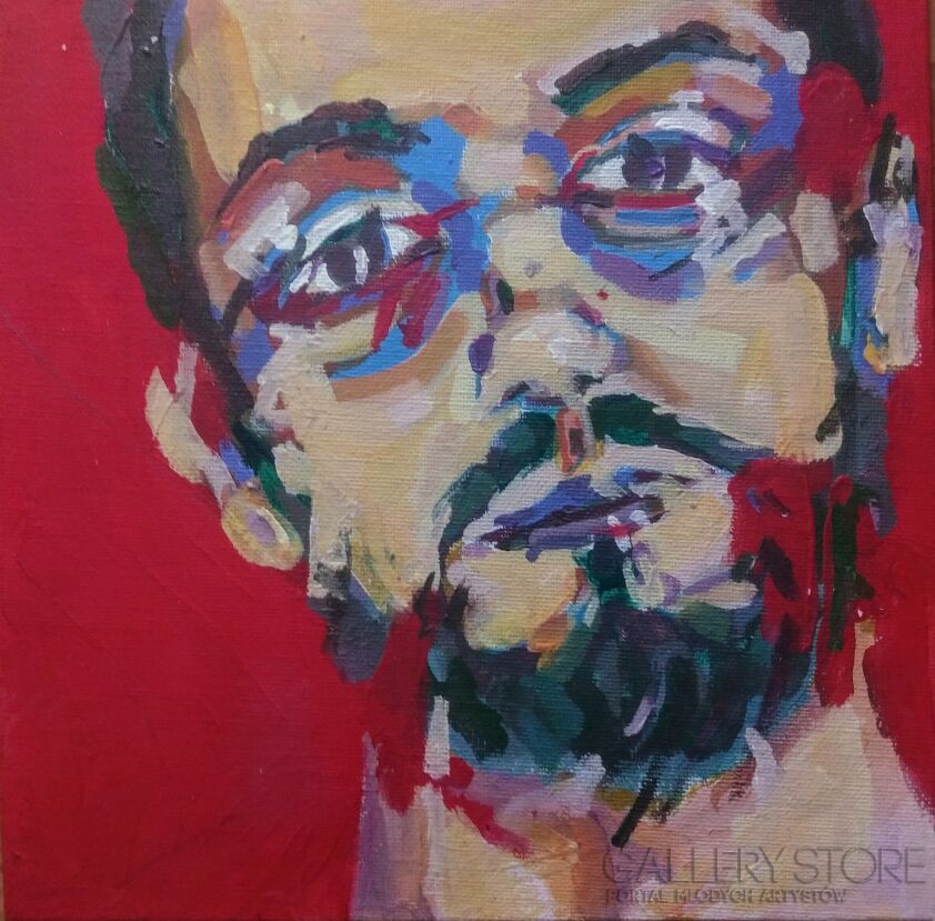 First28881 Last28881-Portret czerwony-Akryl