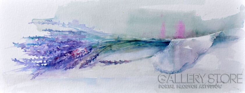 First26826 Last26826-LAVENDER TIME 50x20cm-Akwarela